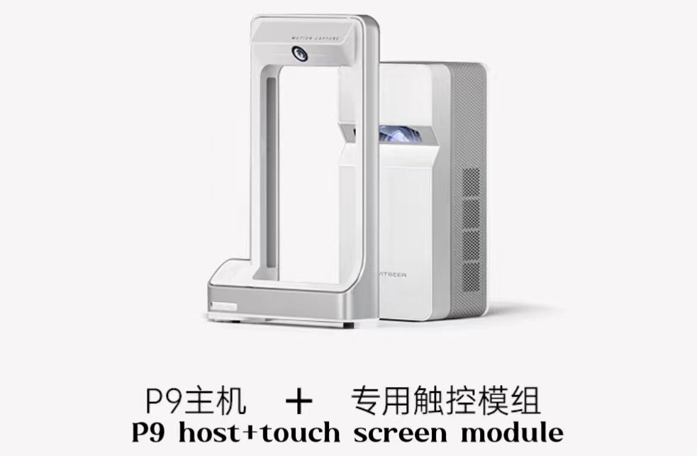 HS-P9 Ultra Short Focus Portable Outdoor Projector Intelligent Home Small HD Touch Screen Projector DLP Display Technology 1000ANSI lumens 1920x1080p resolution 4K