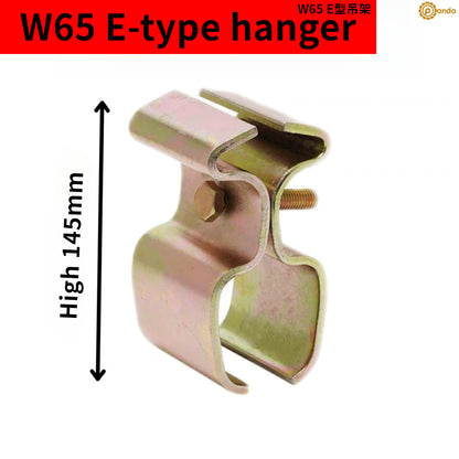 W65 W80 W44 Riel de suspensión de alta resistencia Rueda colgante Varilla espiral Tablero amarillo Máquina de soldar Rueda de suspensión con rótula